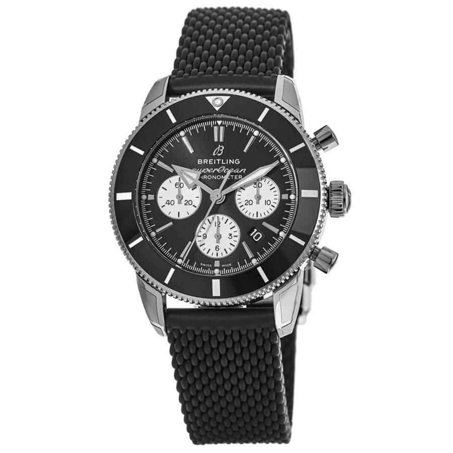 Breitling Men&#39;s AB016212-BG82-279S Superocean Heritage II Chronograph Black Rubber Watch