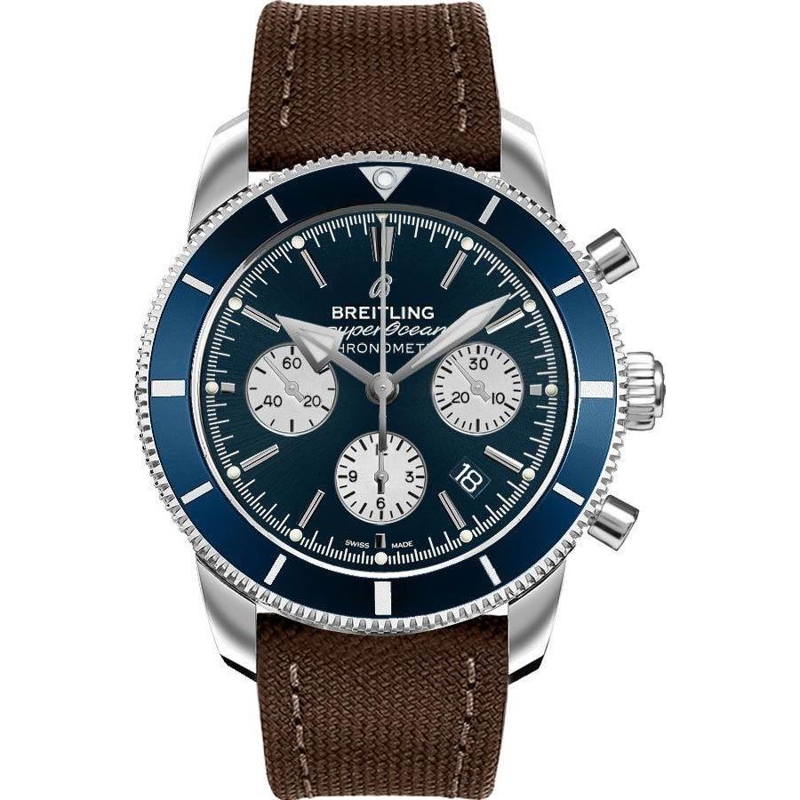 Breitling Men's AB016216-CA07-108W Superocean Heritage II Chronograph Brown Canvas Watch
