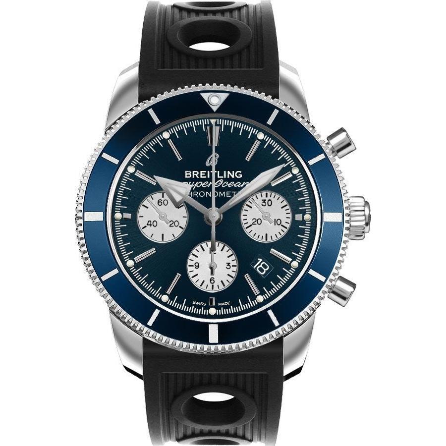 Breitling Men's AB016216-CA07-200S Superocean Heritage II Chronograph Black Rubber Watch