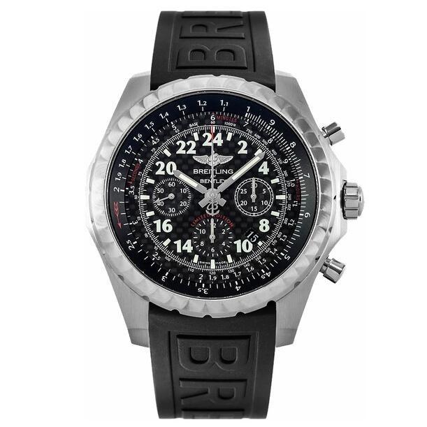 Breitling Men&#39;s AB022022-BC84-155S Bentley 24H Chronograph Black Rubber Watch