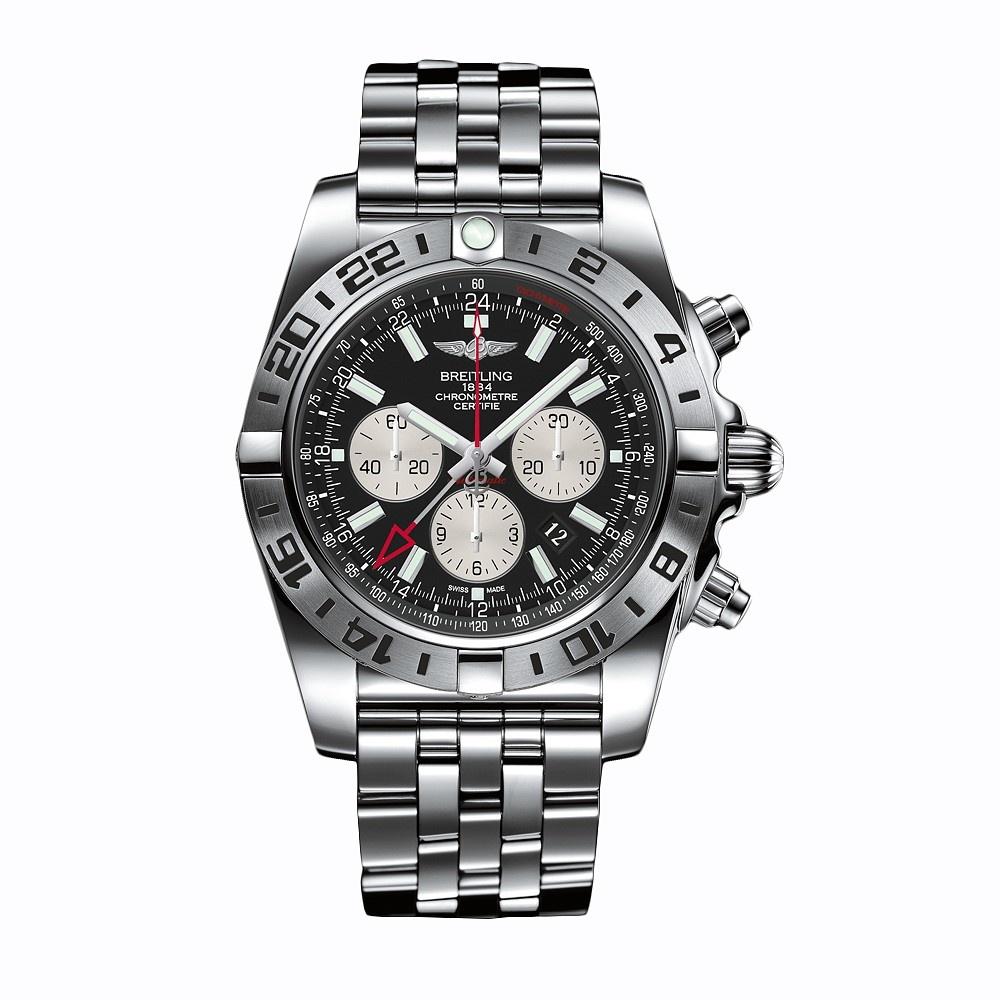 Breitling Men&#39;s AB0413B9-BD17 Chronomat GMT Chronograph Automatic Stainless Steel Watch