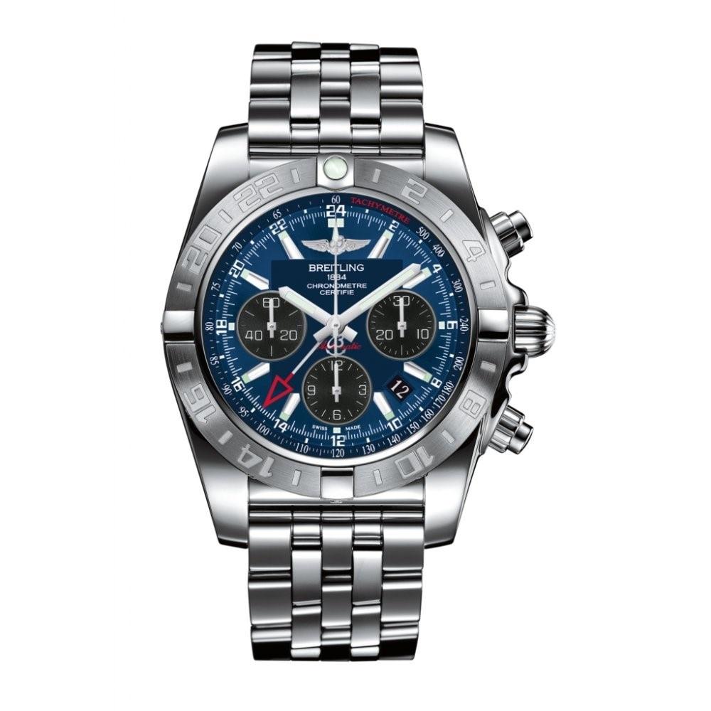 Breitling Men's AB042011-C852 Chronomat 44 GMT Chronograph Automatic Stainless Steel Watch