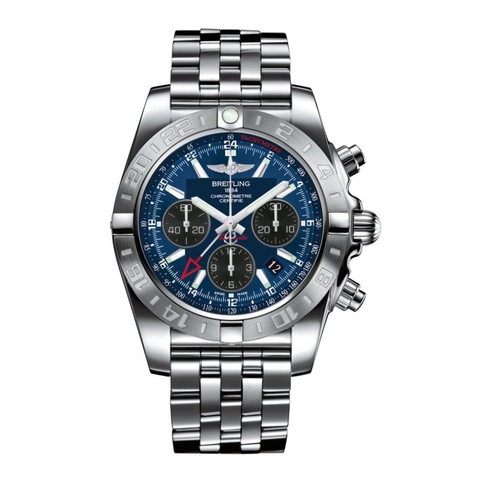 Breitling Men&#39;s AB042011-C852 Chronomat 44 GMT Chronograph Automatic Stainless Steel Watch