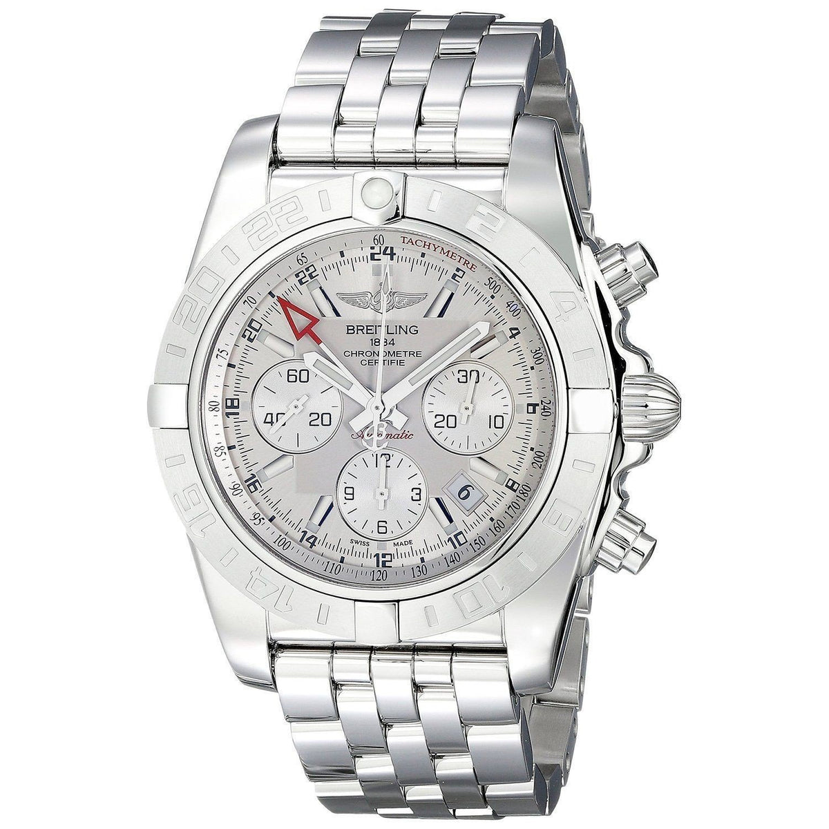 Breitling Men&#39;s AB042011-G745-375A Chronomat 44 GMT Chronograph Stainless Steel Watch