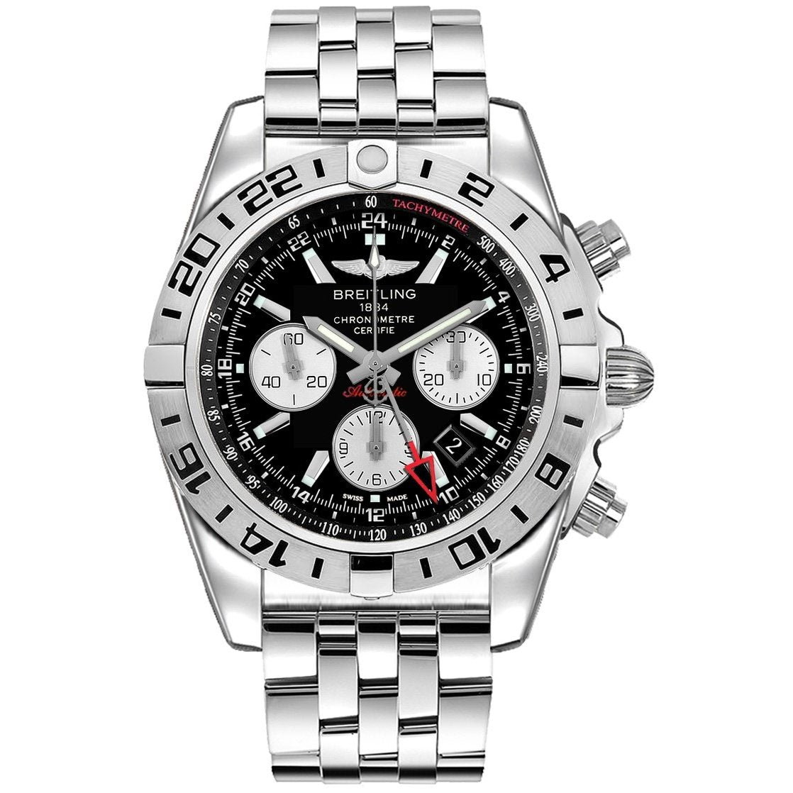 Breitling Men's AB0420B9-BB56 Chronomat 44 Chronograph Automatic Stainless Steel Watch