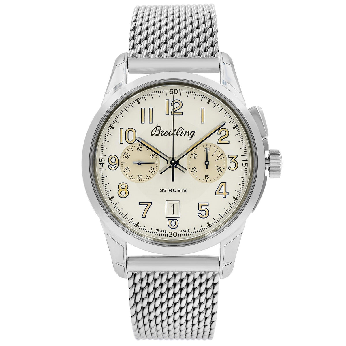 Breitling Men's AB141112-G799-154A Transocean  Chronograph Stainless Steel Watch
