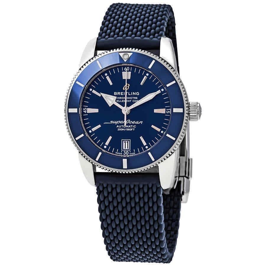 Breitling Men's AB201016-C960-281S Superocean Heritage II Blue Rubber Watch