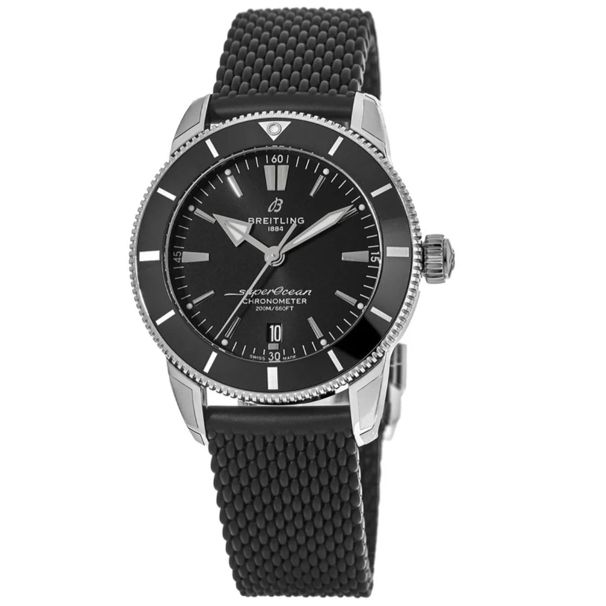 Breitling Men's AB2030121B1S1 Superocean Heritage II Black Rubber Watch