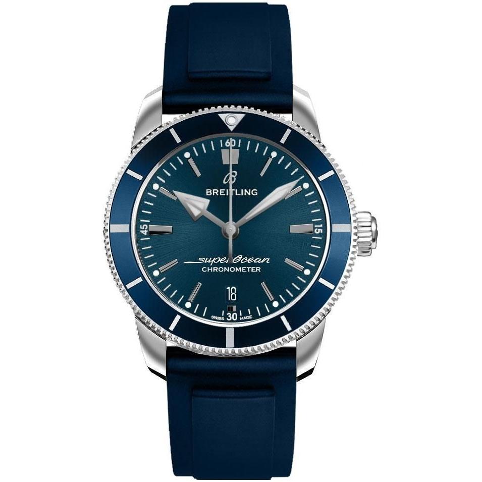 Breitling Men&#39;s AB203016-C955-145S Superocean Heritage II Blue Rubber Watch