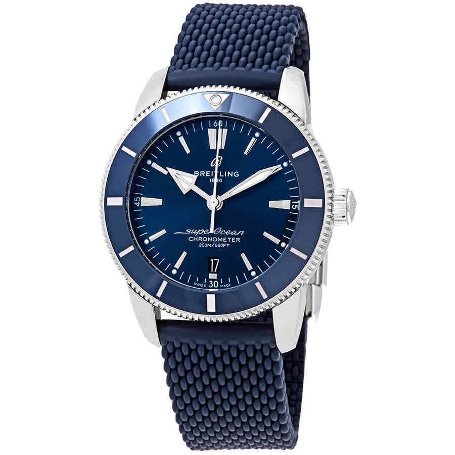 Breitling Men&#39;s AB203016-C955-281S Superocean Heritage II Blue Rubber Watch