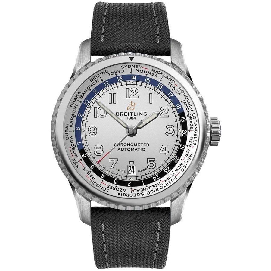 Breitling Men's AB3521U0-G838-109W Aviator 8 Unitime Grey Canvas Watch