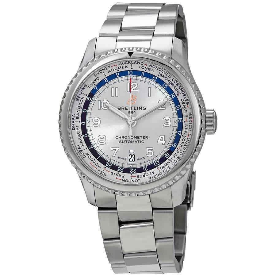 Breitling Men's AB3521U0-G838-188A Aviator 8 Unitime Stainless Steel Watch