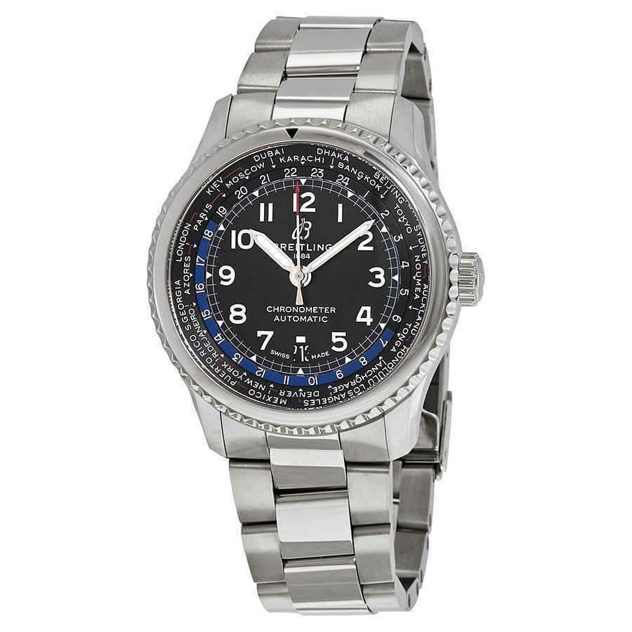 Breitling Men's AB3521U4-BG85-188A Aviator 8 Unitime Stainless Steel Watch