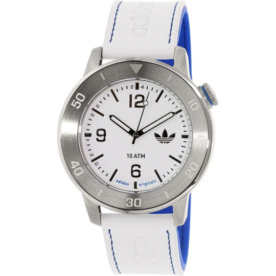 Adidas Men's ADH3010 Manchester White Leather Watch