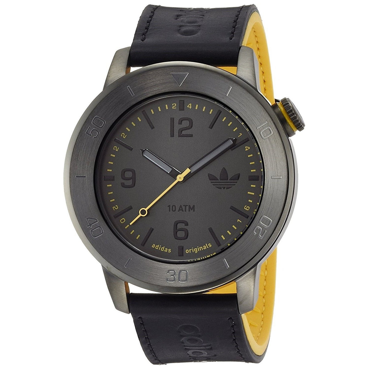 Adidas Men's ADH3027 Manchester Black Leather Watch