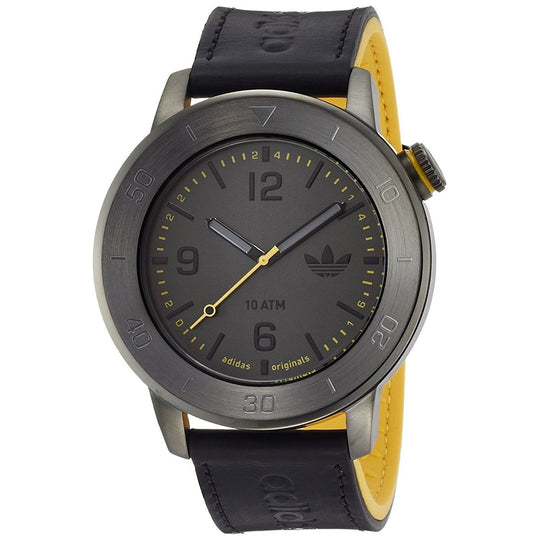 Adidas Men's ADH3027 Manchester Black Leather Watch
