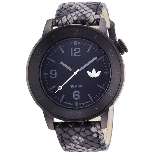 Adidas Men's ADH3044 Manchester Black Leather Watch