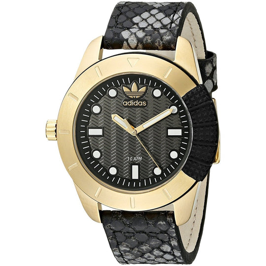 Adidas Women's ADH3052 ADH-1969 Black Leather Watch