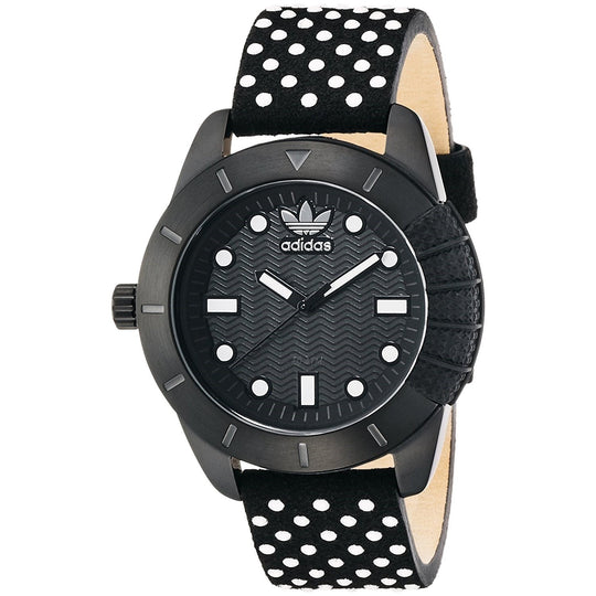Adidas Women's ADH3053 ADH-1969 Black Leather Watch