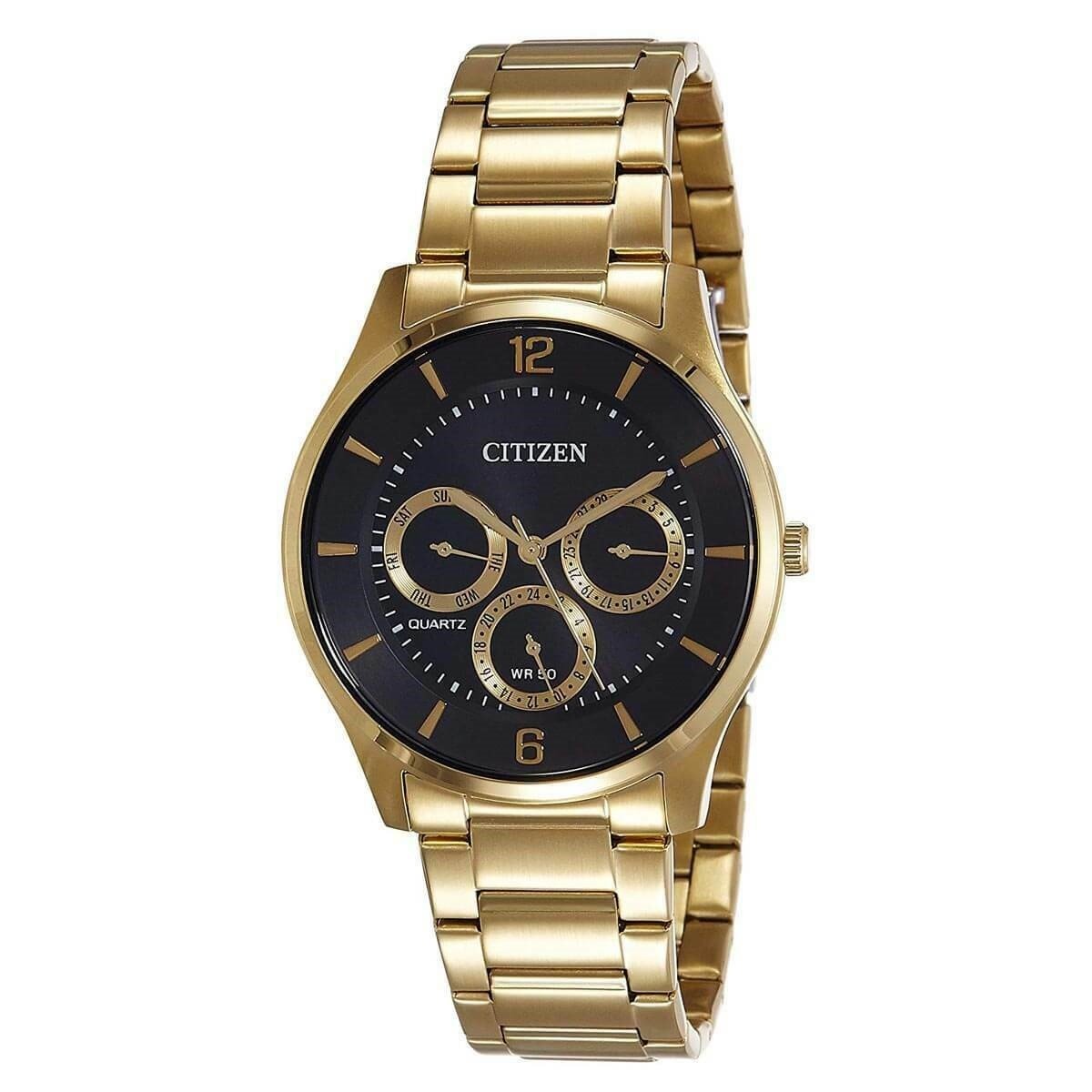 Citizen Men&#39;s AG8353-81E Citizen Analog Gold-Tone Stainless Steel Watch