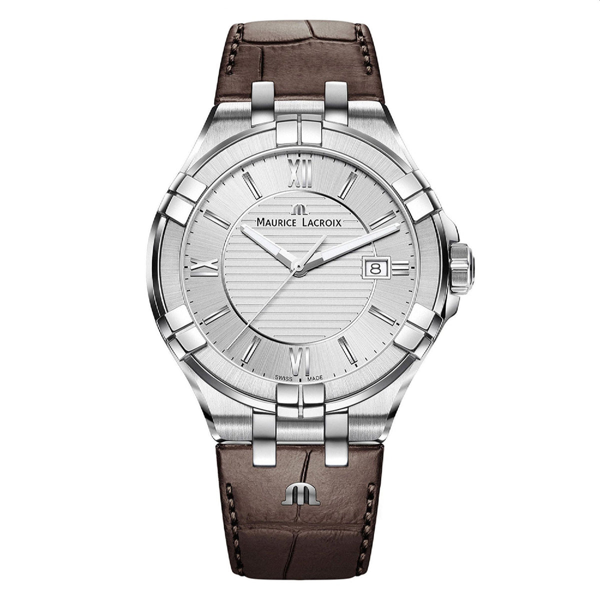 Maurice Lacroix Men's AI1008-SS001-130-1 Aikon Brown Leather Watch