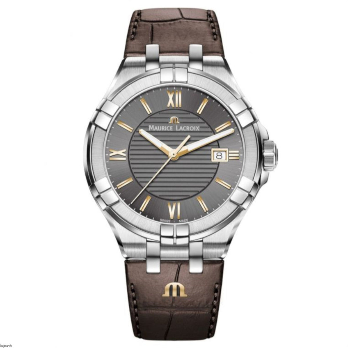 Maurice Lacroix Men's AI1008-SS001-333-1 Aikon Brown Leather Watch