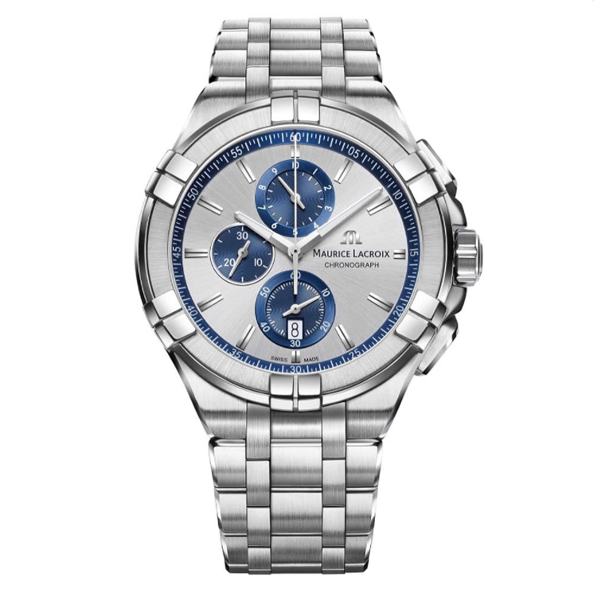 Maurice Lacroix Men's AI1018-SS002-131-1 Aikon Chronograph Stainless Steel Watch
