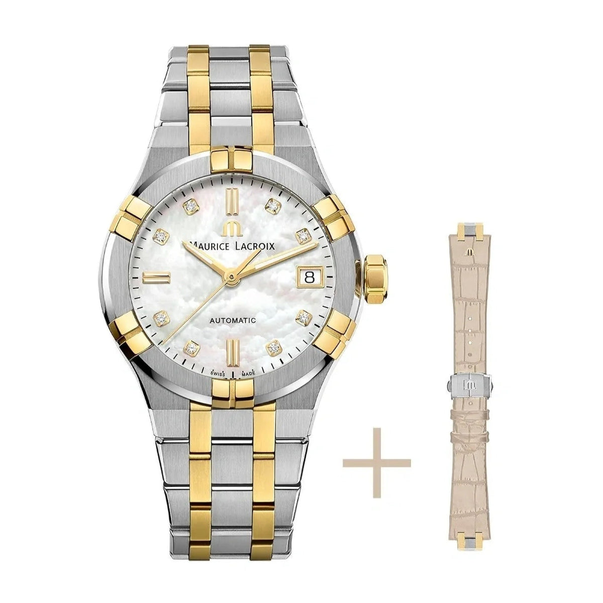 Maurice Lacroix Women's AI6006-PVY13-170-2 Aikon Two-Tone Stainless Steel Watch
