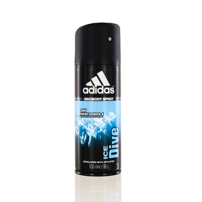 Adidas Ice Dive Coty Deodorant &amp; Body Spray 5.0 Oz (150 Ml) For Men 387321