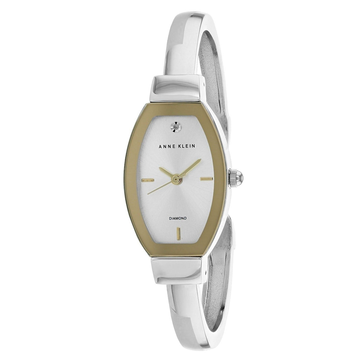 Anne Klein Women's AK-2553SVTT Classic Diamond Stainless Steel Watch