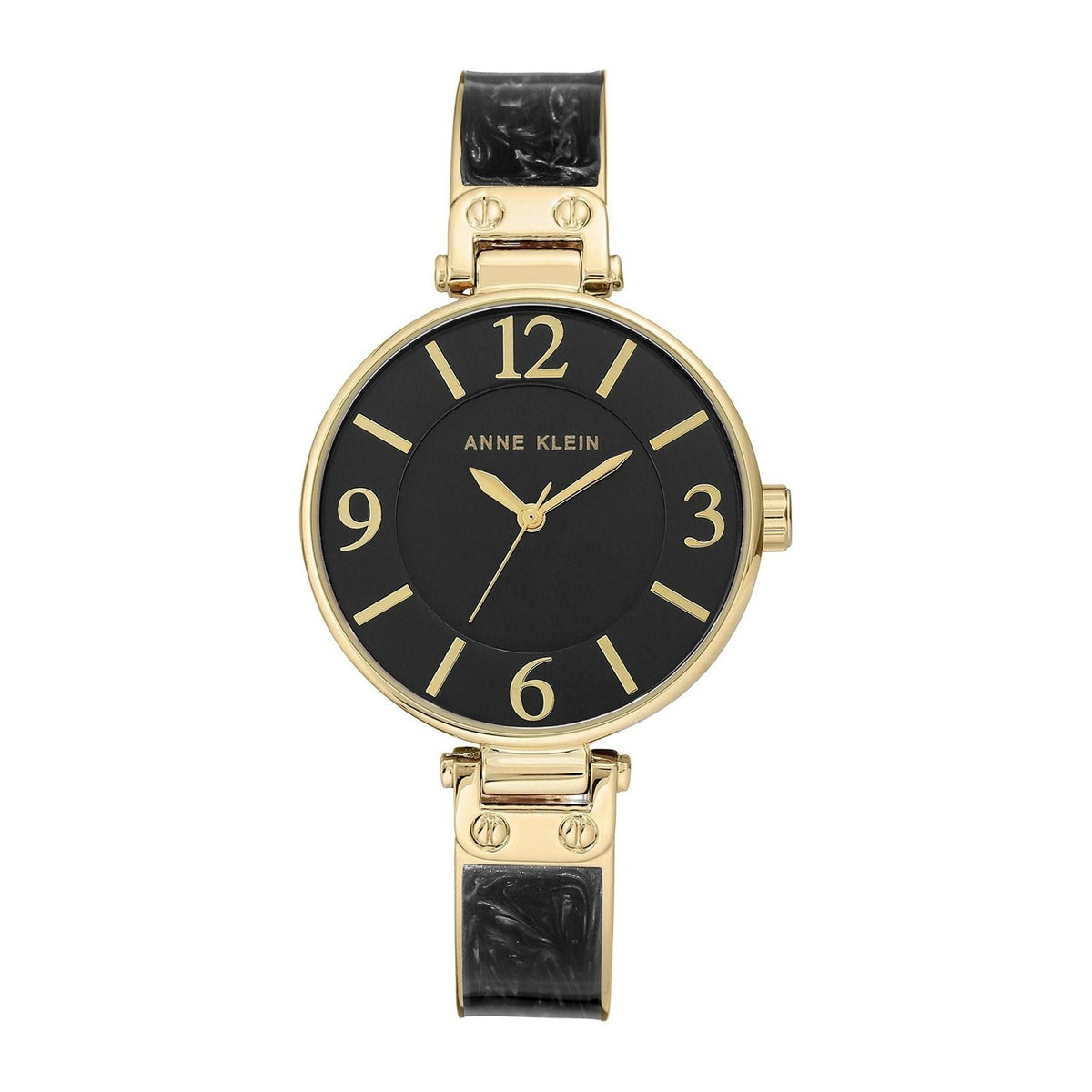 Anne Klein Women's AK-2690BKGB Classic Two-Tone Stainless Steel Watch
