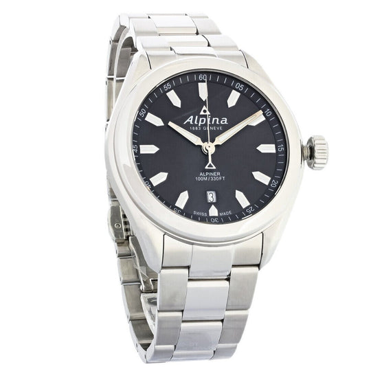 Alpina Men's AL-240GS4E6B Alpiner Stainless Steel Watch