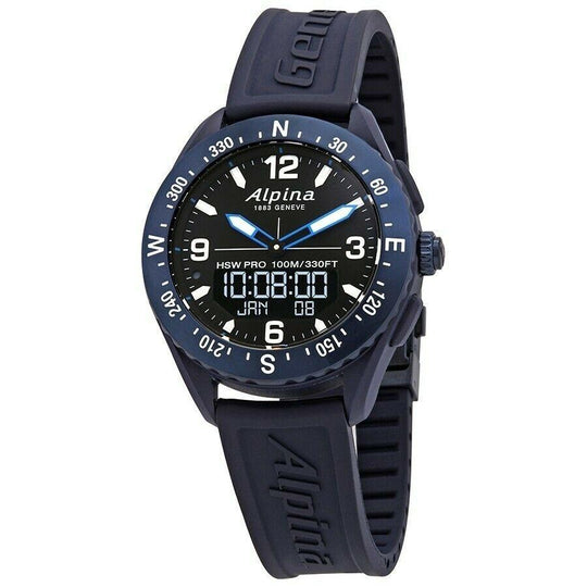 Alpina Men's AL-283LBN5NAQ6 Alpiner X Blue Rubber Watch