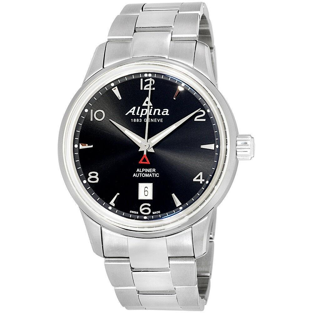 Alpina Men&#39;s AL-525B4E6B Alpiner Stainless Steel Watch