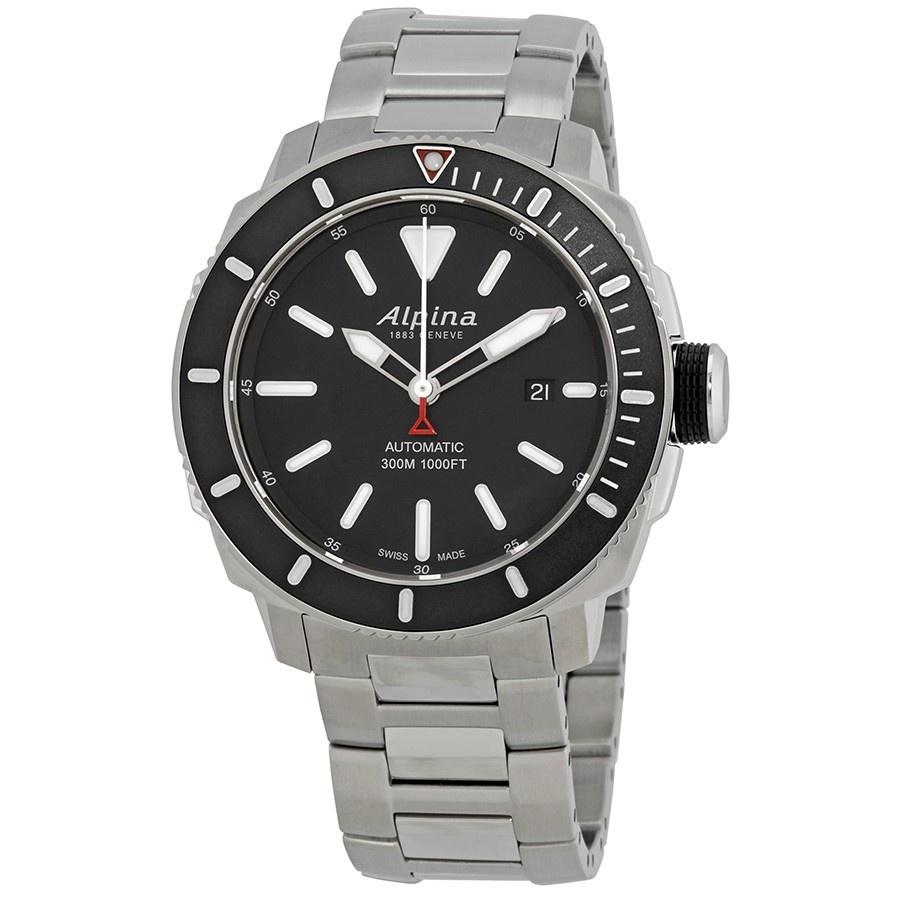 Alpina Men's AL-525LBG4V6B Seastrong Diver 300 Stainless Steel Watch