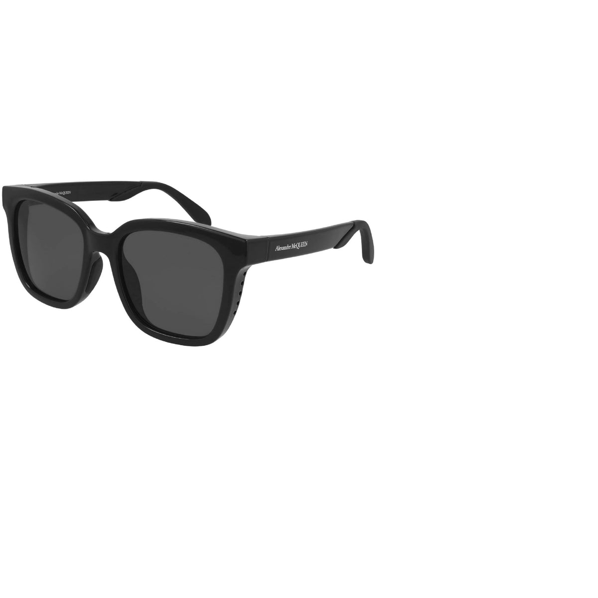 Alexander McQueen Women's Sunglasses Fall Winter Black Grey Nylon Nylon Shiny AM0295SK 001