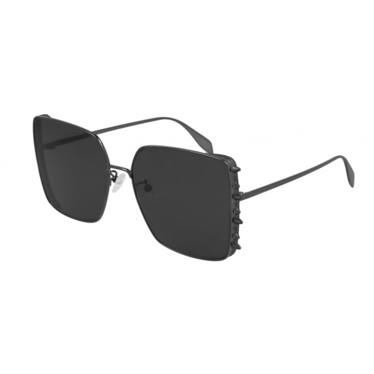 Alexander McQueen Women's Sunglasses Spring Summer Ruthenium Grey Nylon Nylon Dark AM0309S 001