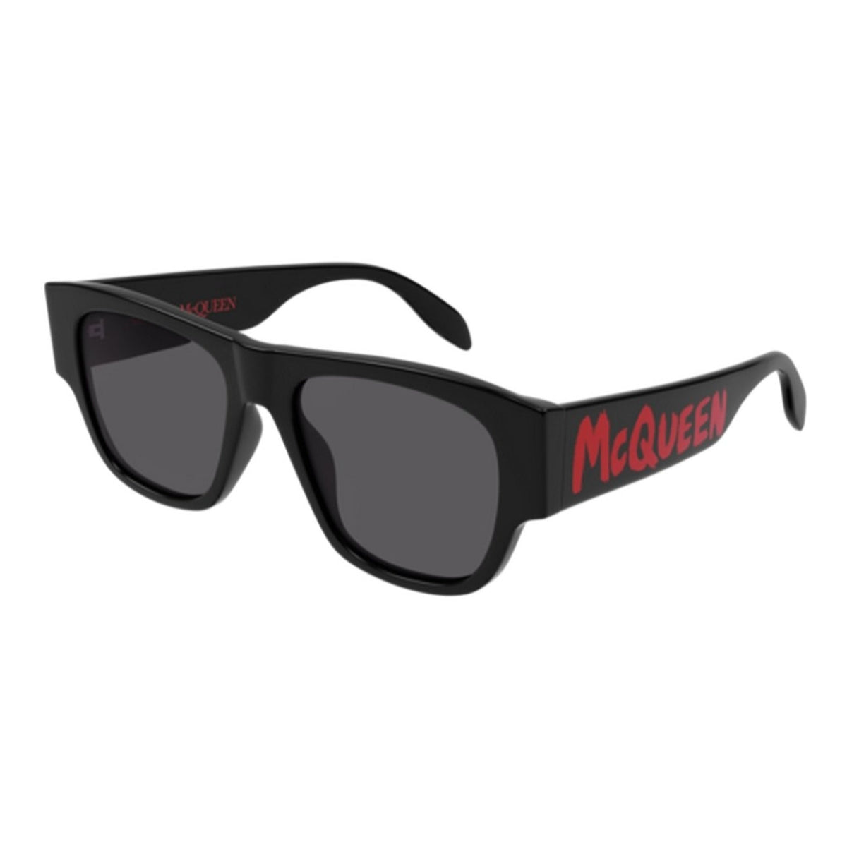 Alexander McQueen Men&#39;s Sunglasses Fall Winter Black Grey CR 39 CR 39 Shiny AM0328S 002
