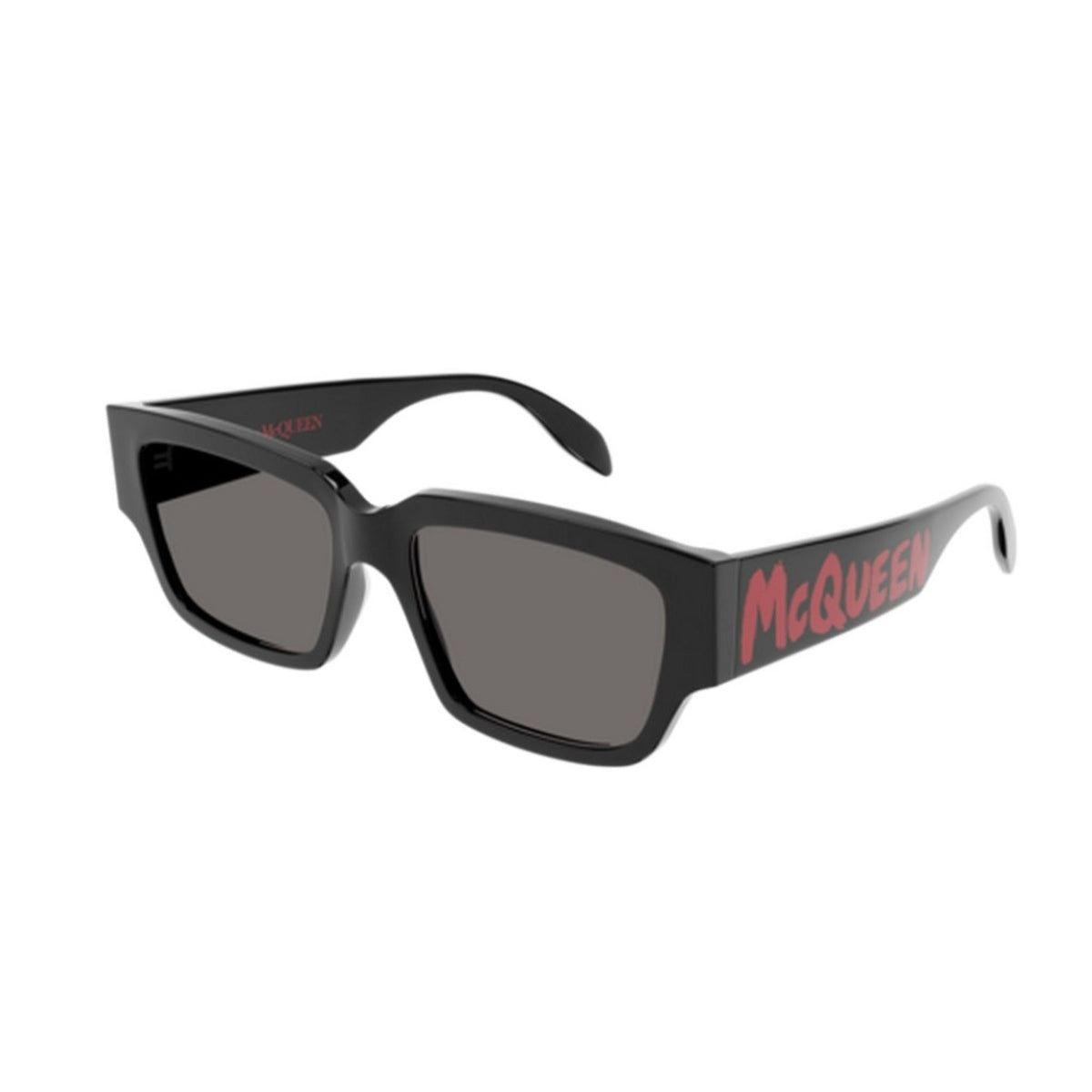 Alexander McQueen Men&#39;s Sunglasses Fall Winter Black Grey CR 39 CR 39 Shiny AM0329S 002