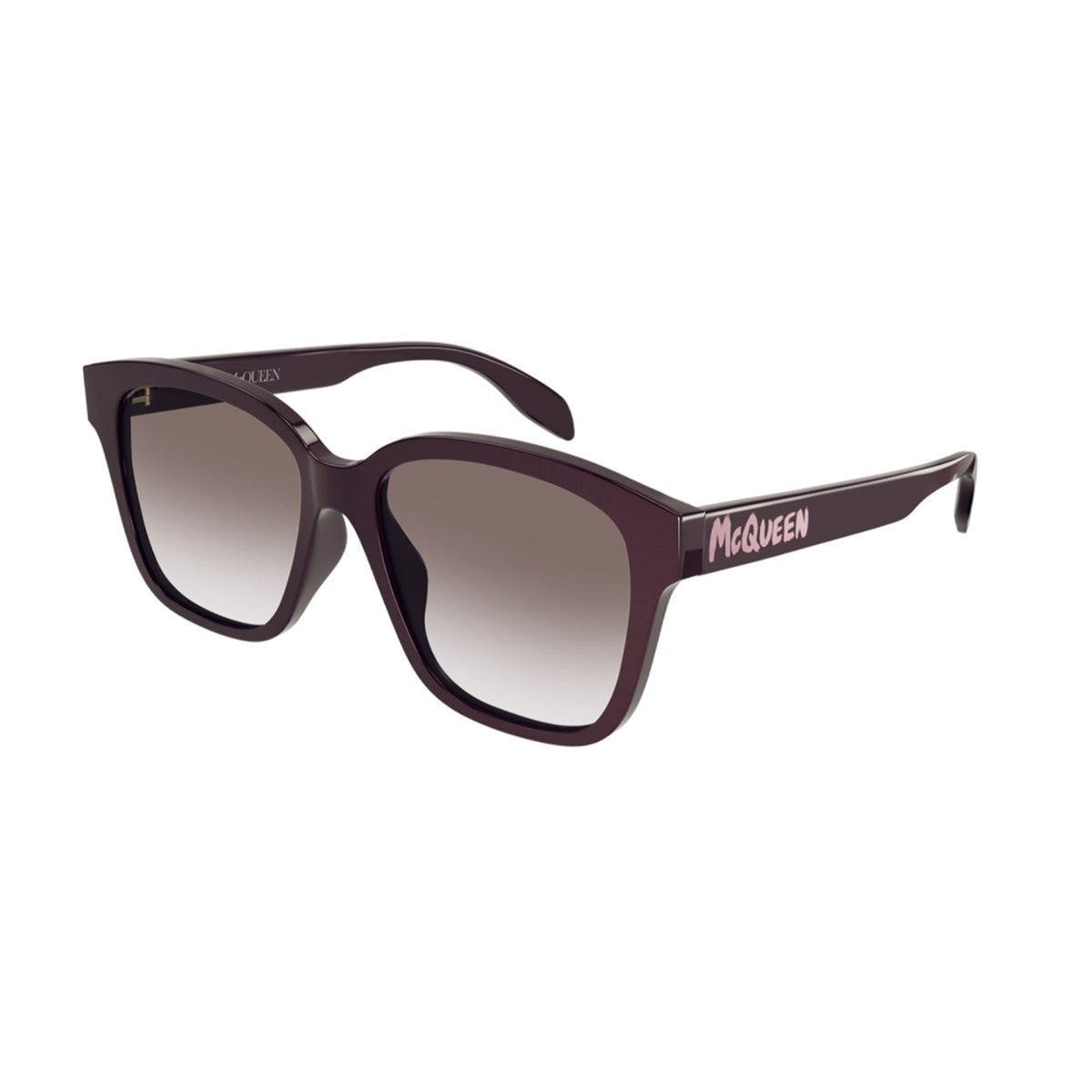 Alexander McQueen Women's Sunglasses Fall Winter Burgundy Brown CR 39 CR 39 Dark AM0331SK 003