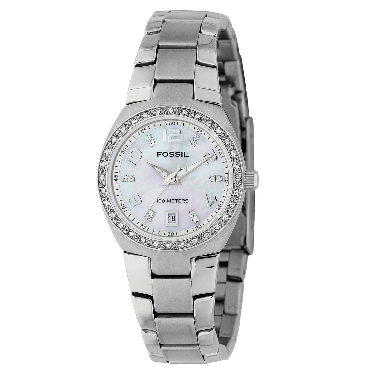 Fossil Women's AM4141 Serena Crystal Stainless Steel Watch