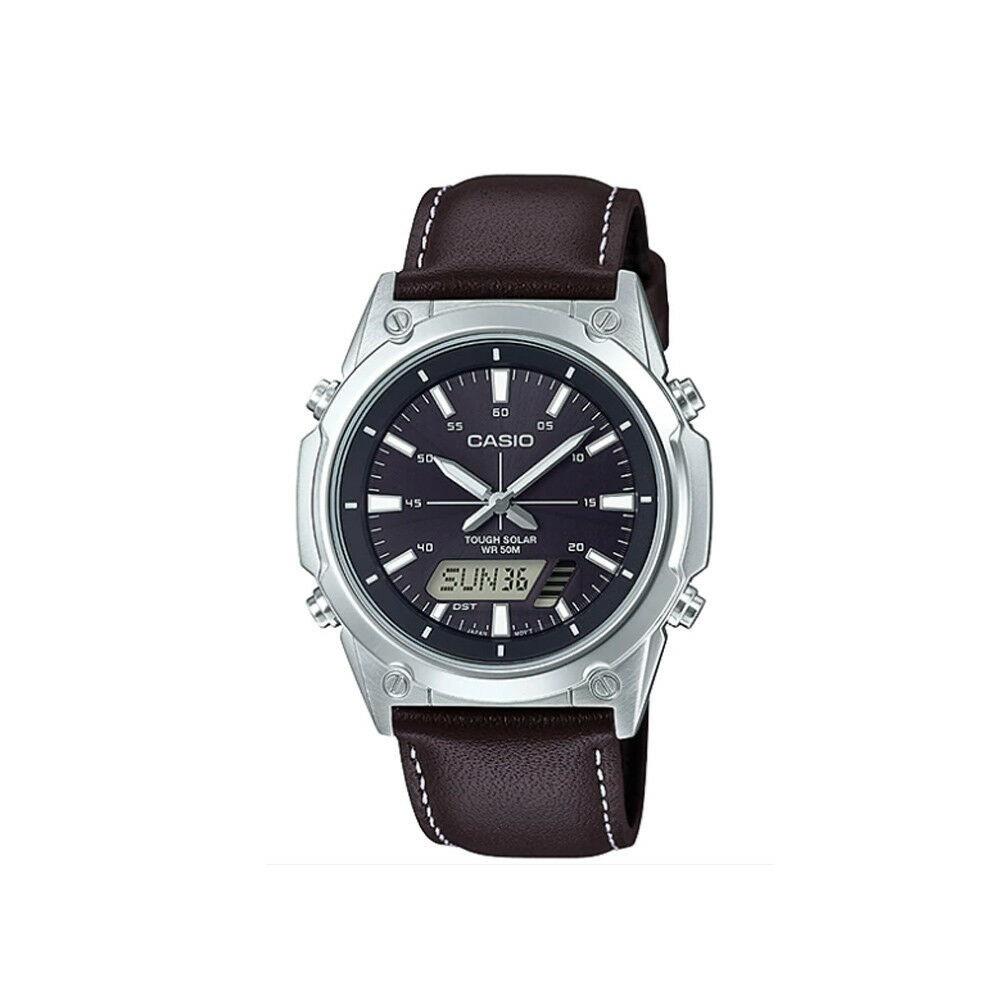 Casio Men's AMWS820L-1A Casio Brown Leather Watch