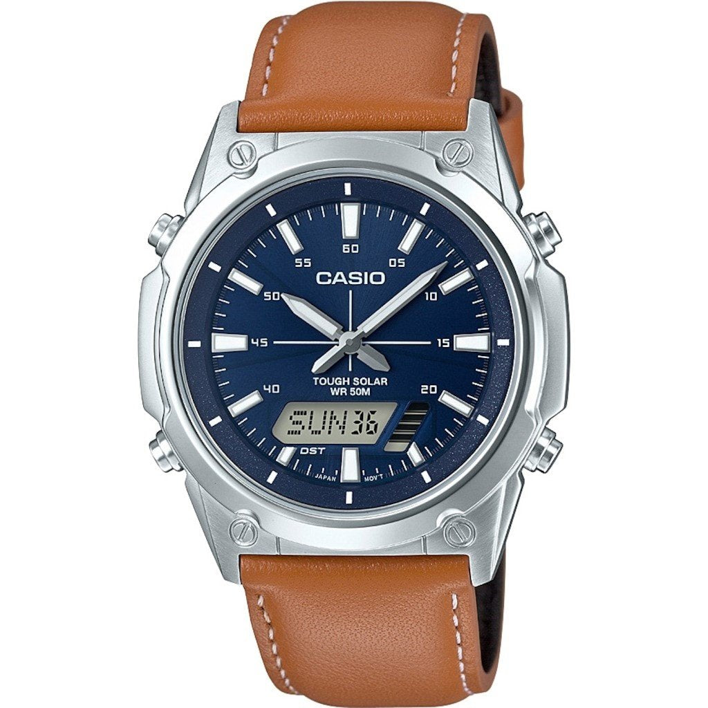 Casio Men's AMWS820L-2A Casio Brown Leather Watch