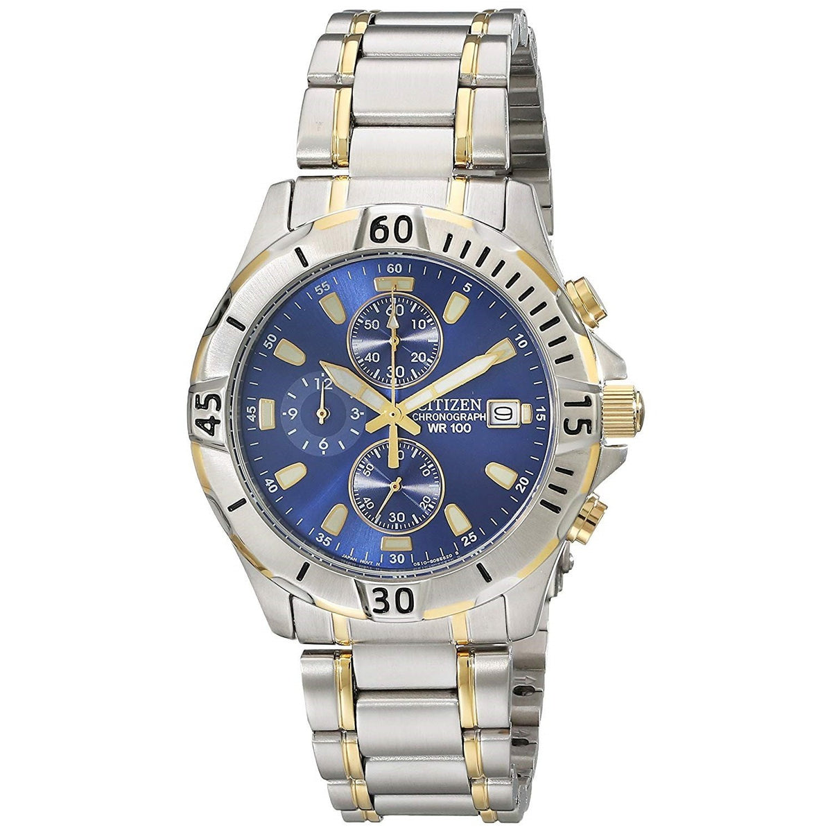 Citizen Men&#39;s AN3394-59L Quartz Chronograph Two-Tone Stainless Steel Watch