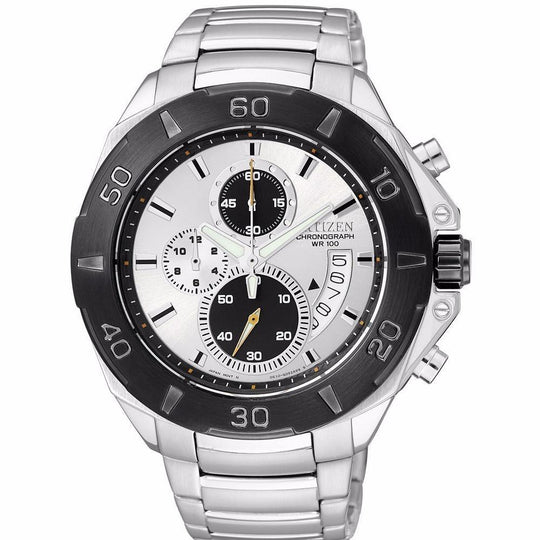 Citizen Men's AN3401-55A Classic Chronograph Stainless Steel Watch
