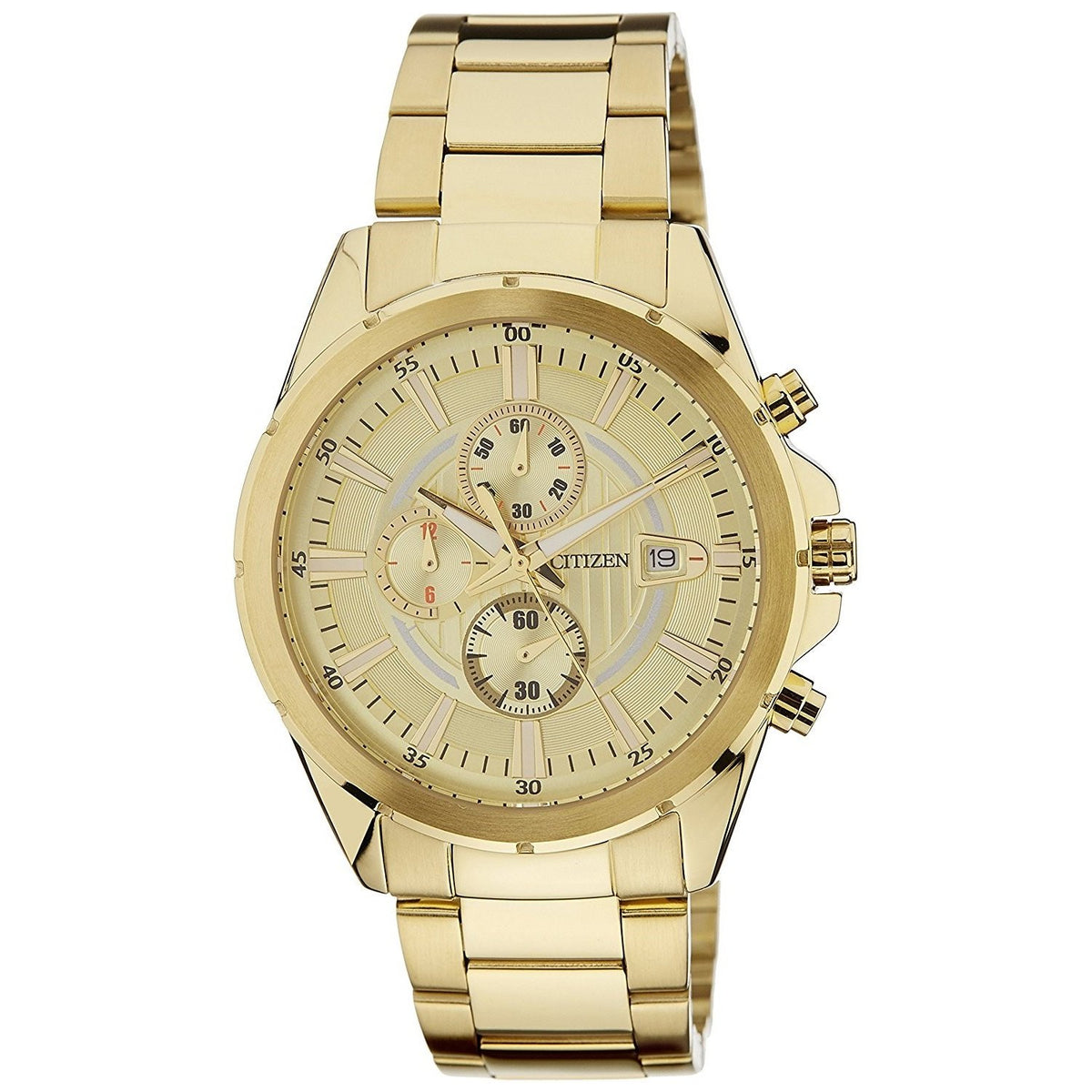 Citizen Men&#39;s AN3562-56P Classic Chronograph Gold-Tone Stainless Steel Watch