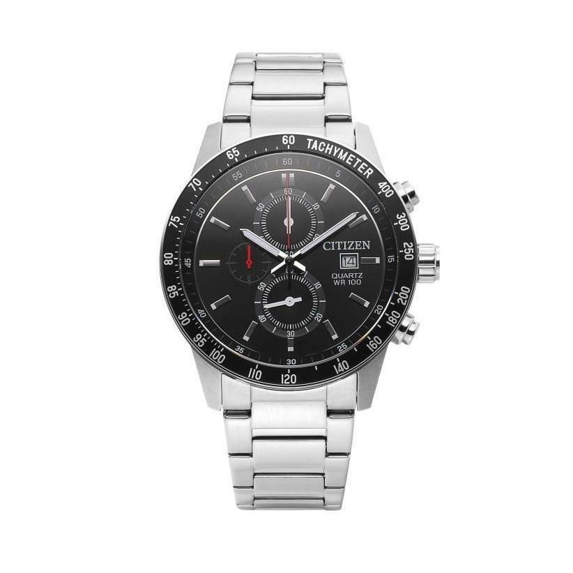 Citizen Men&#39;s AN3600-59E Citizen Analog Chronograph Stainless Steel Watch