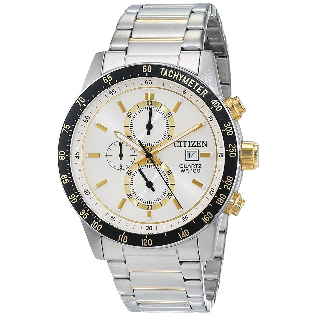 Citizen Men&#39;s AN3604-58A Citizen Quartz Chronograph Two-Tone Stainless Steel Watch