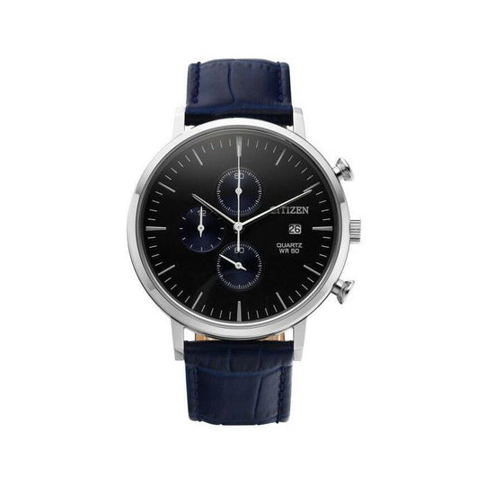 Citizen Men's AN3610-04H Citizen Chronograph Blue Leather Watch