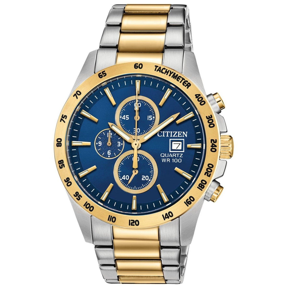 Citizen Men&#39;s AN3644-53L Citizen Quartz Chronograph Two-Tone Stainless Steel Watch